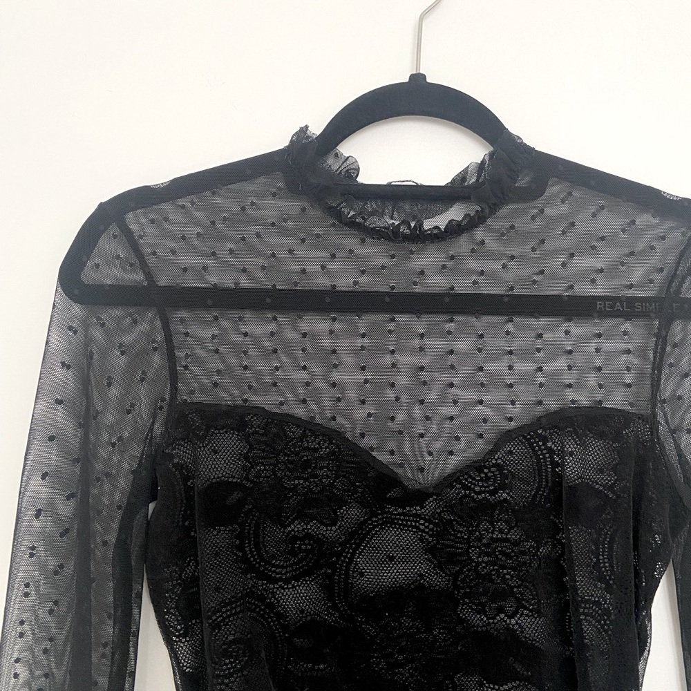 Vintage Italian mesh bodysuit. Medium.